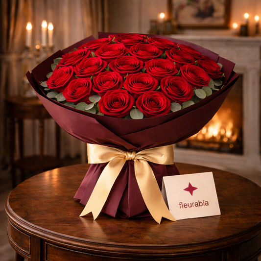 25 Red Roses - Rose Bouquets