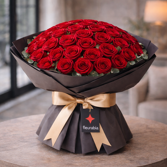 50 Red Roses - Rose Bouquets