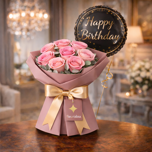 11 Pink Roses - Birthday Collections