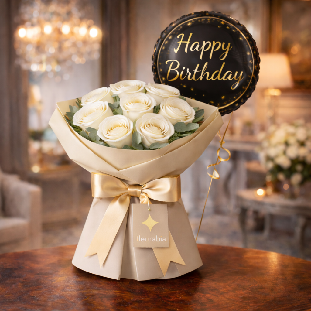11 White Roses - Birthday Collections