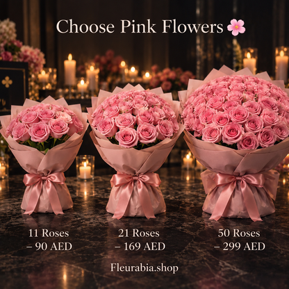Luxury Pink Roses Bouquet - Luxury Roses Collection