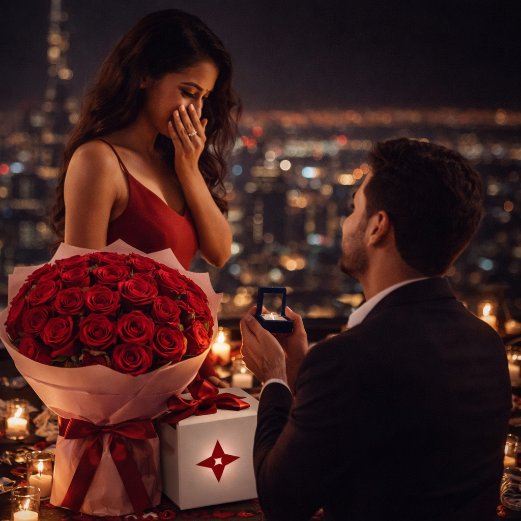 Will You Marry Me Roses Bouquet - 55 Roses